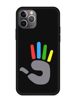 Palm Art Embossed Soft Silicone Case for Apple Iphone 11 Pro Max