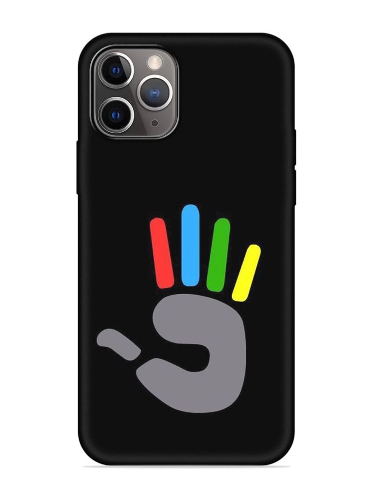 Palm Art Embossed Soft Silicone Case for Apple Iphone 11 Pro Max