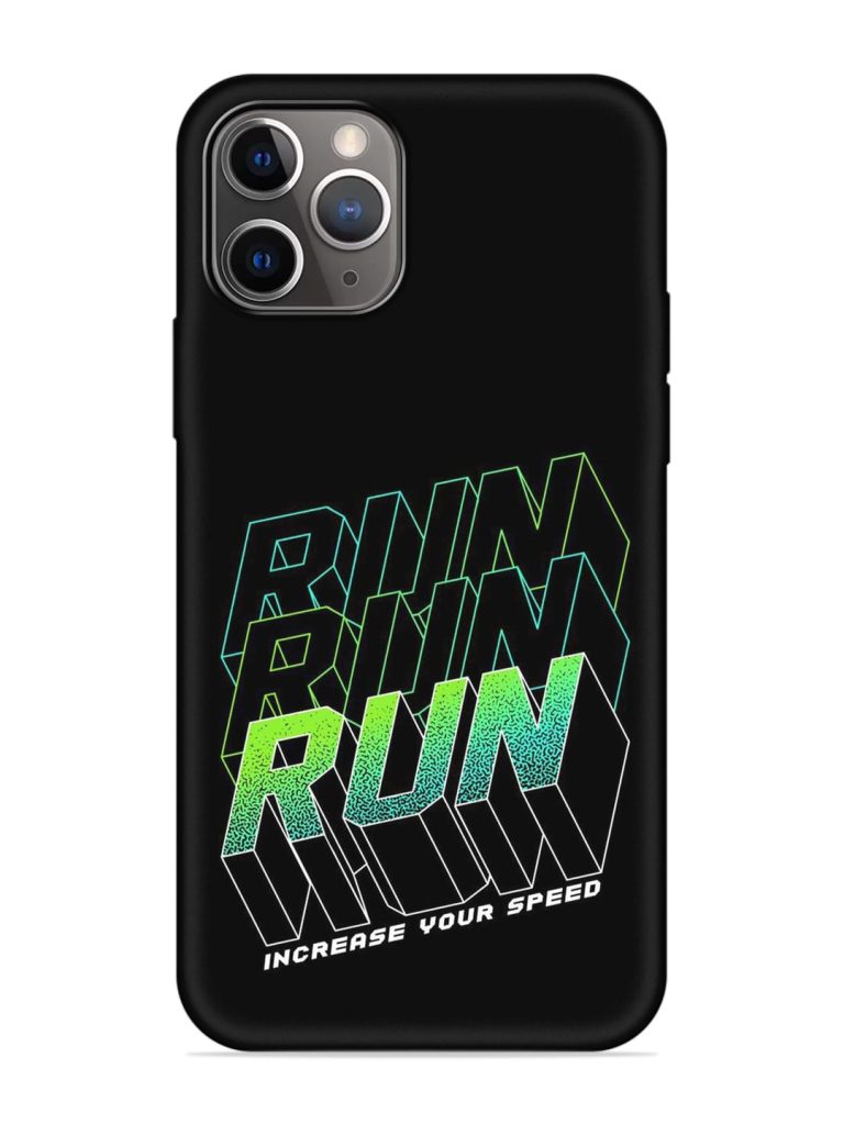 Run Embossed Soft Silicone Case for Apple Iphone 11 Pro Max