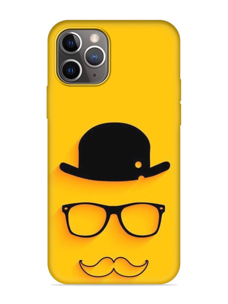 Classic Face Vector Embossed Soft Silicone Case for Apple Iphone 11 Pro Max