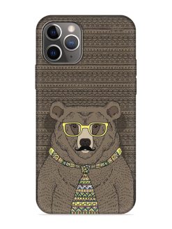 Grizzly Bear Embossed Soft Silicone Case for Apple Iphone 11 Pro Max
