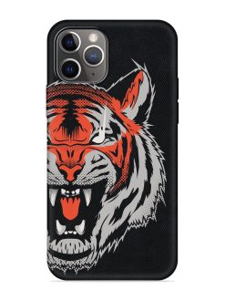 Tiger Aggression Embossed Soft Silicone Case for Apple Iphone 11 Pro Max