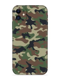 Army Military Camouflage Dark Green Embossed Soft Silicone Case for Apple Iphone 12