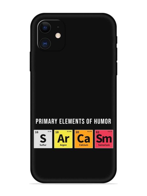 Primary Elements Humor Embossed Soft Silicone Case for Apple Iphone 12 Edge Zapvi