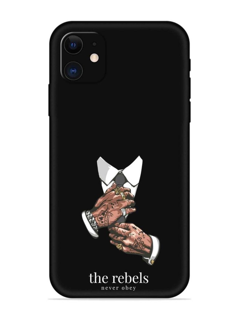 Rebels Slogan Man Embossed Soft Silicone Case for Apple Iphone 12
