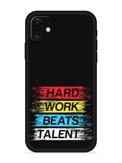 Hard Work Beats Embossed Soft Silicone Case for Apple Iphone 12