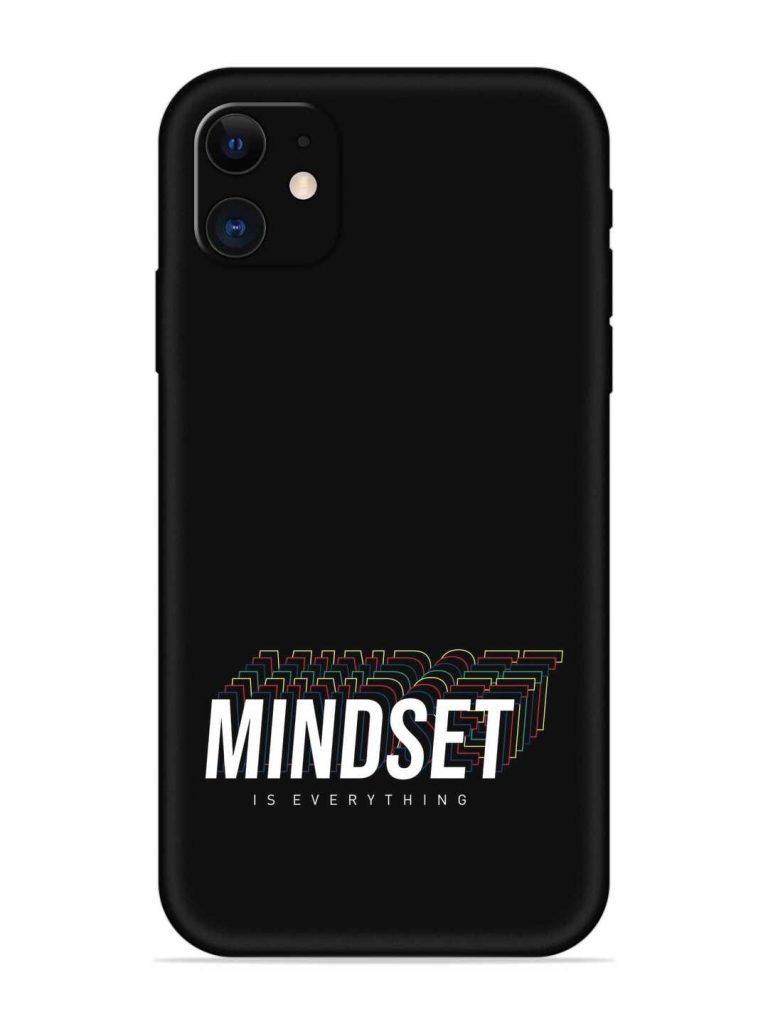 Mindset Everything Slogan Embossed Soft Silicone Case for Apple Iphone 12