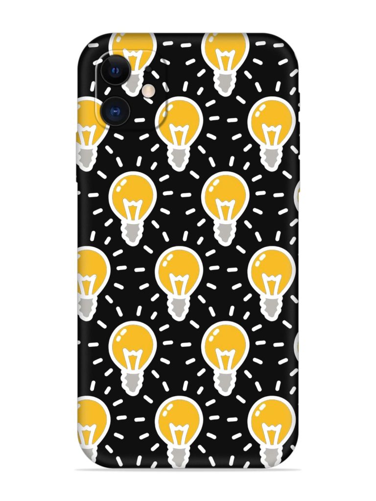 Light Bulb Seamless Embossed Soft Silicone Case for Apple Iphone 12