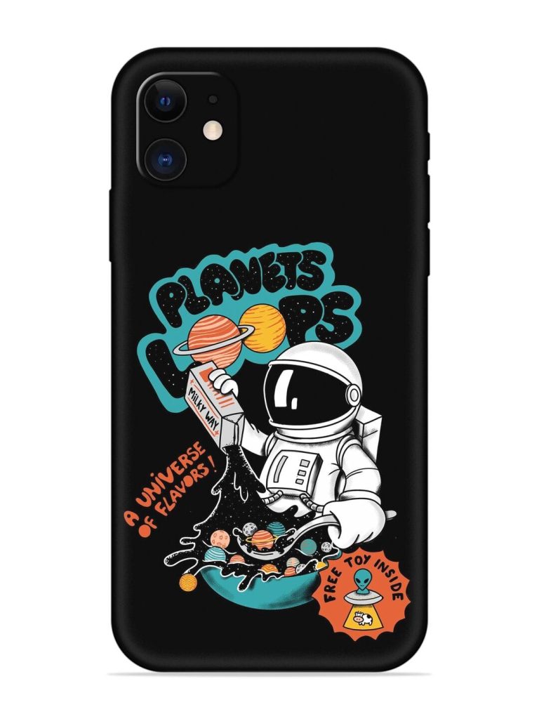Planets Loop Embossed Soft Silicone Case for Apple Iphone 12