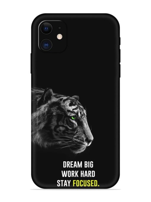 Dream Big Work Hard Embossed Soft Silicone Case for Apple Iphone 12 Edge Zapvi