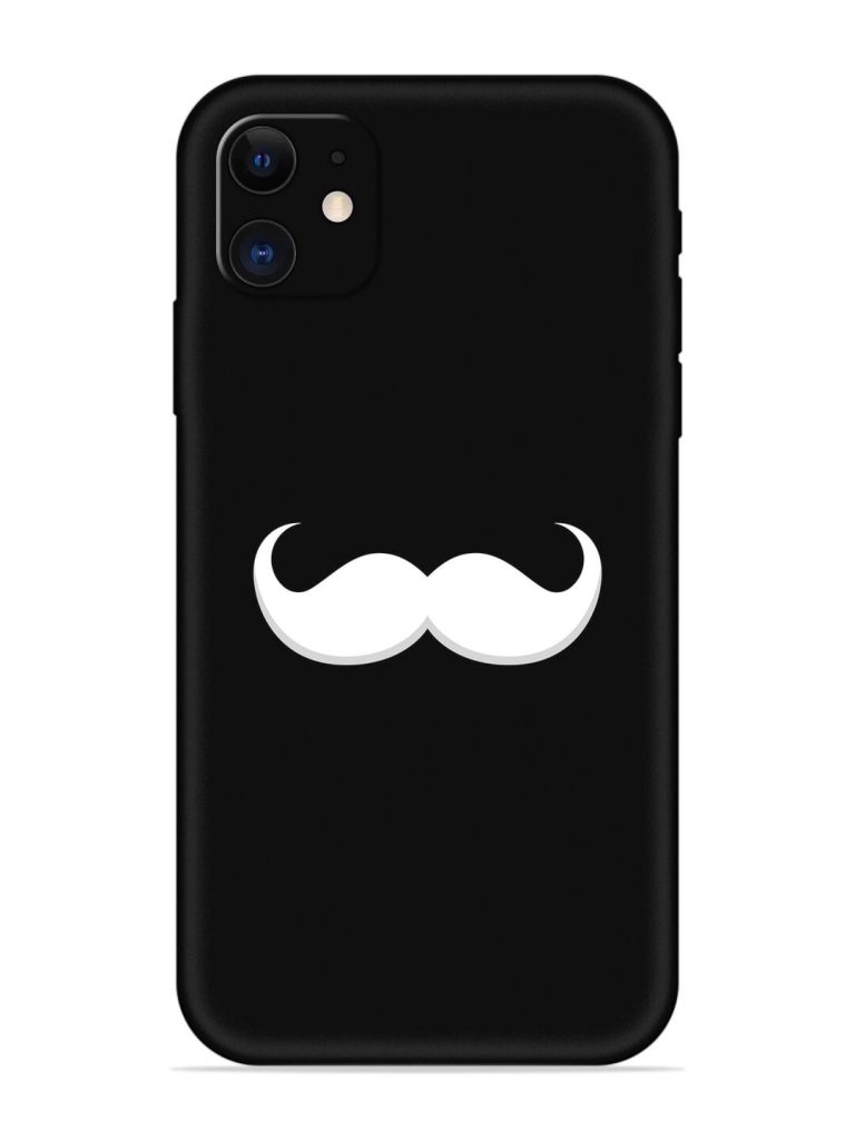 Mustache Vector Embossed Soft Silicone Case for Apple Iphone 12