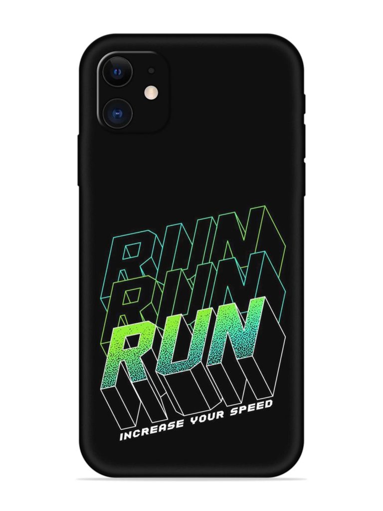 Run Embossed Soft Silicone Case for Apple Iphone 12
