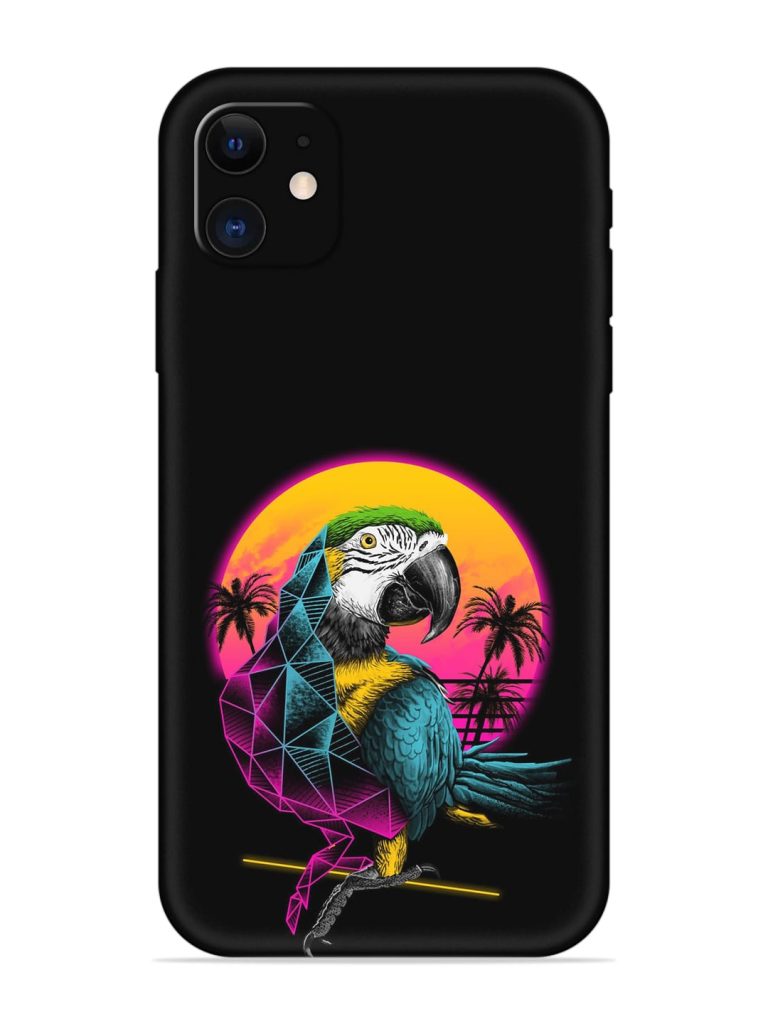 Rad Parrot Embossed Soft Silicone Case for Apple Iphone 12