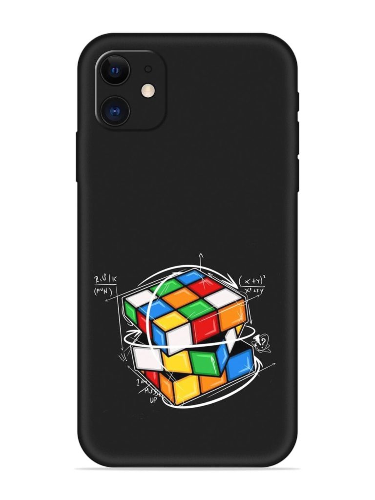 Cubik Vector Embossed Soft Silicone Case for Apple Iphone 12
