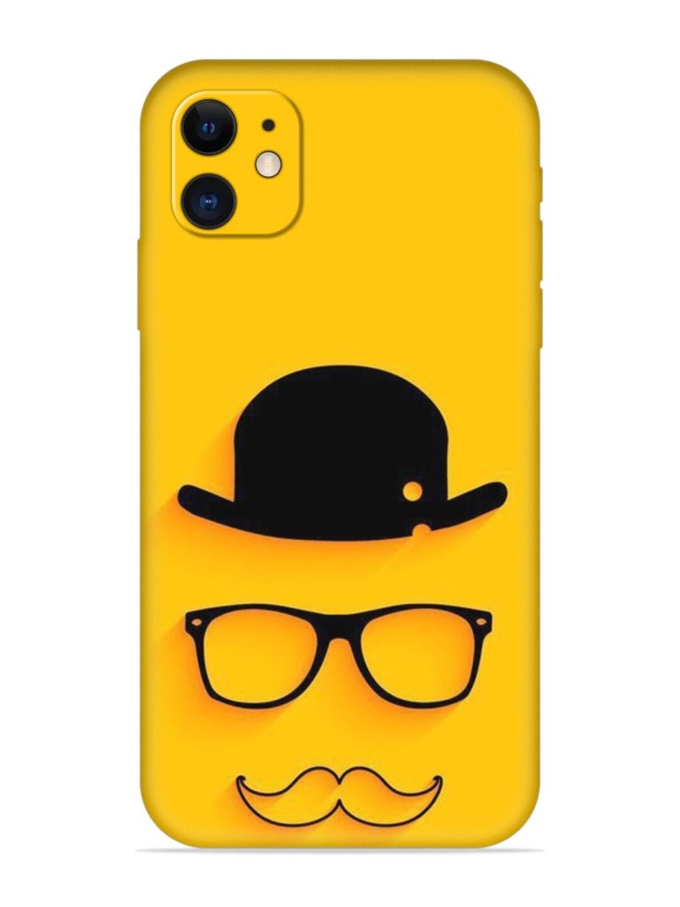 Classic Face Vector Embossed Soft Silicone Case for Apple Iphone 12