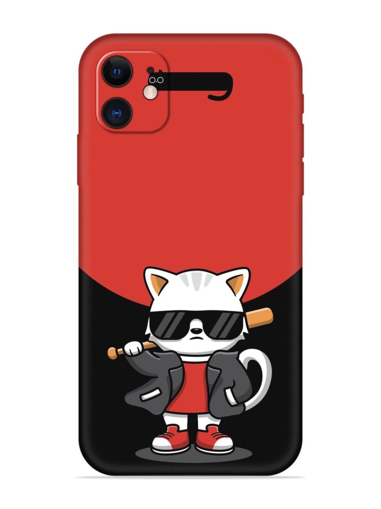 Cool Little Bear Cartoon Embossed Soft Silicone Case for Apple Iphone 12