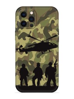 Army Heros Embossed Soft Silicone Case for Apple Iphone 12 Pro
