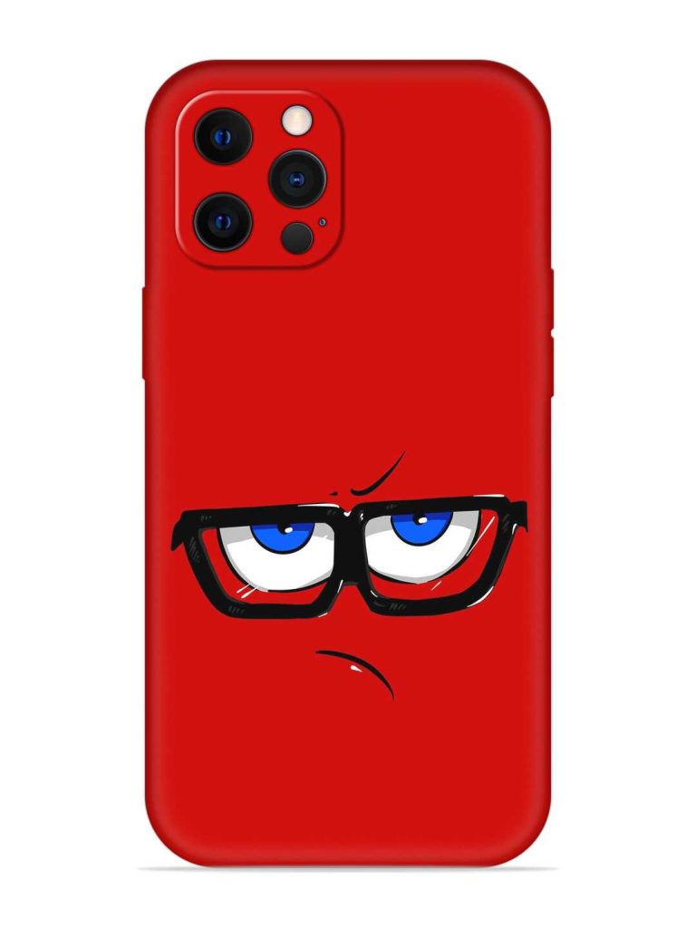 Rad Angry Face Embossed Soft Silicone Case for Apple Iphone 12 Pro