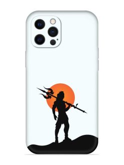 Lord Mahadev Trendy Embossed Soft Silicone Case for Apple Iphone 12 Pro