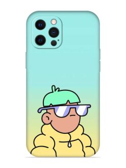 Doodles Cool Character Embossed Soft Silicone Case for Apple Iphone 12 Pro