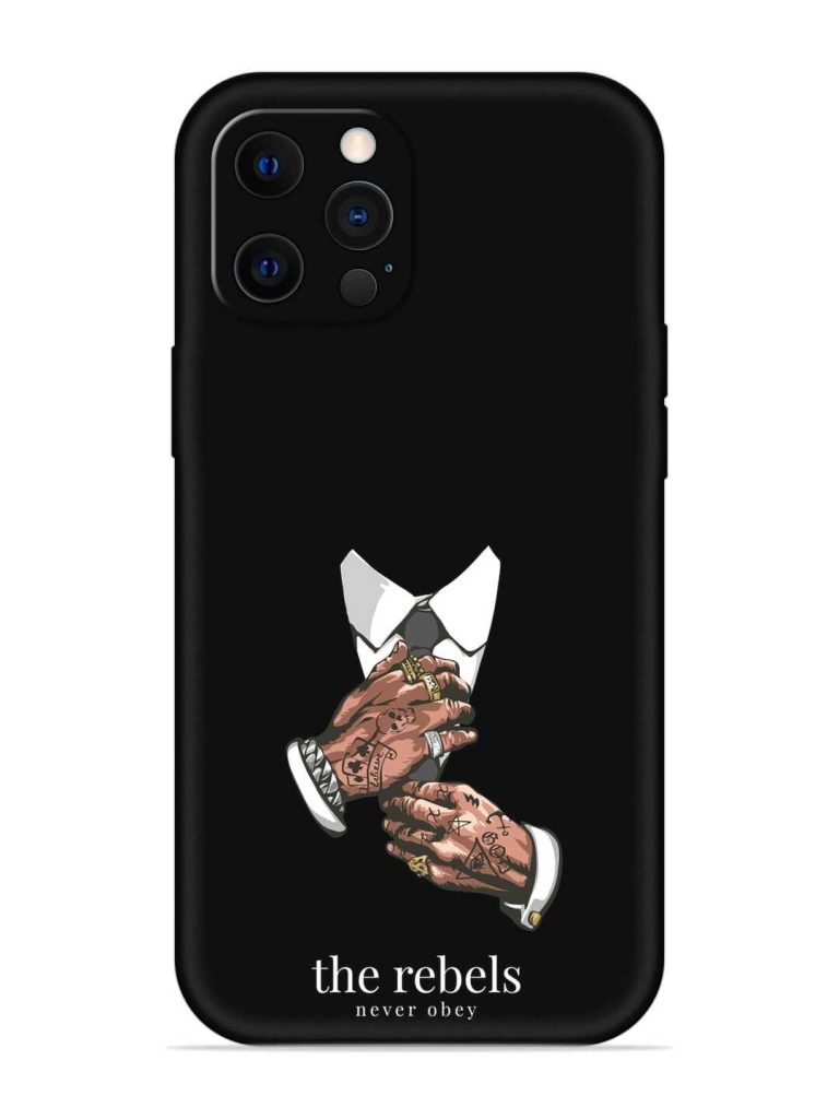 Rebels Slogan Man Embossed Soft Silicone Case for Apple Iphone 12 Pro