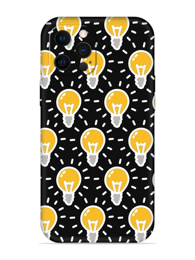Light Bulb Seamless Embossed Soft Silicone Case for Apple Iphone 12 Pro