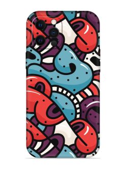 Seamless Backdrop Colorful Embossed Soft Silicone Case for Apple Iphone 12 Pro