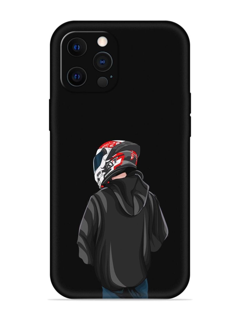 Motorcycle Rider Embossed Soft Silicone Case for Apple Iphone 12 Pro