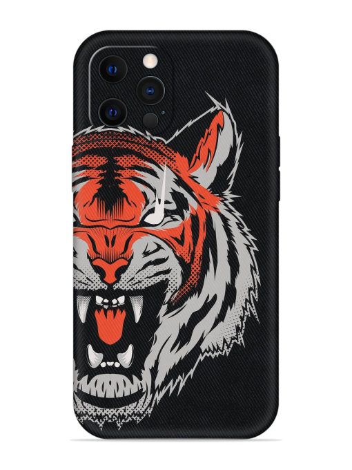 Tiger Aggression Embossed Soft Silicone Case for Apple Iphone 12 Pro Edge Zapvi