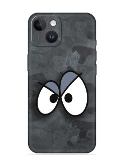 Big Eyes Night Mode Embossed Soft Silicone Case for Apple Iphone 14