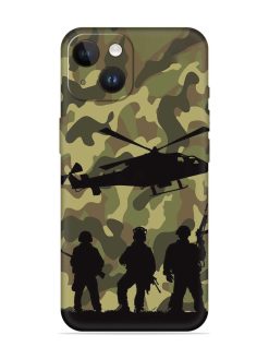 Army Heros Embossed Soft Silicone Case for Apple Iphone 14