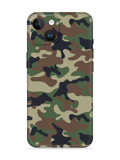 Army Military Camouflage Dark Green Embossed Soft Silicone Case for Apple Iphone 14 Edge Zapvi