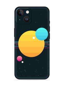 Round Vector Art Embossed Soft Silicone Case for Apple Iphone 14