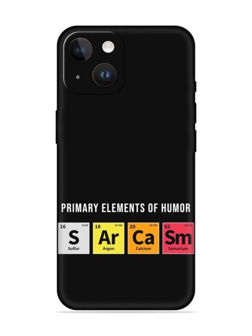 Primary Elements Humor Embossed Soft Silicone Case for Apple Iphone 14 Edge Zapvi