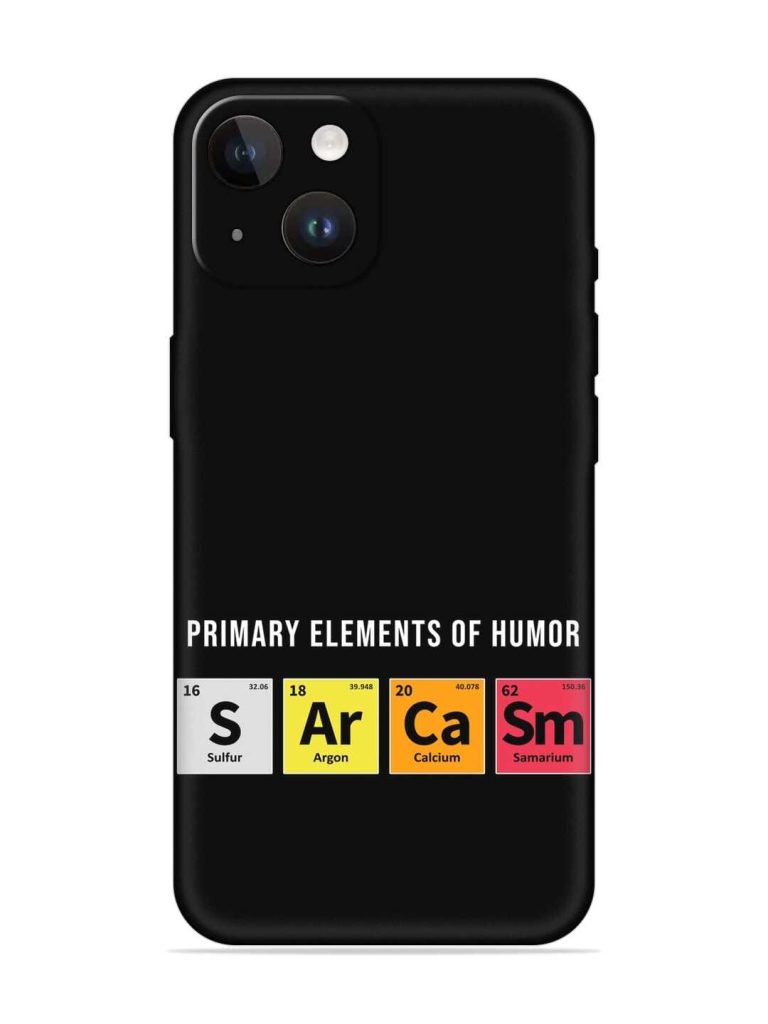 Primary Elements Humor Embossed Soft Silicone Case for Apple Iphone 14