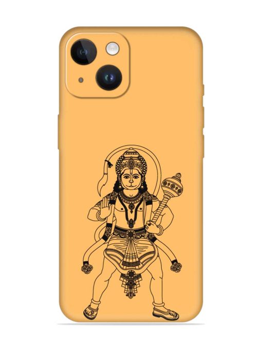 Indian God Hanuman Embossed Soft Silicone Case for Apple Iphone 14 Edge Zapvi