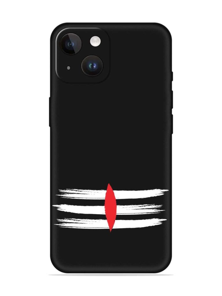 Mahadev Tilak Vector Embossed Soft Silicone Case for Apple Iphone 14