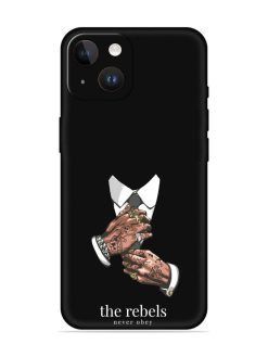 Rebels Slogan Man Embossed Soft Silicone Case for Apple Iphone 14