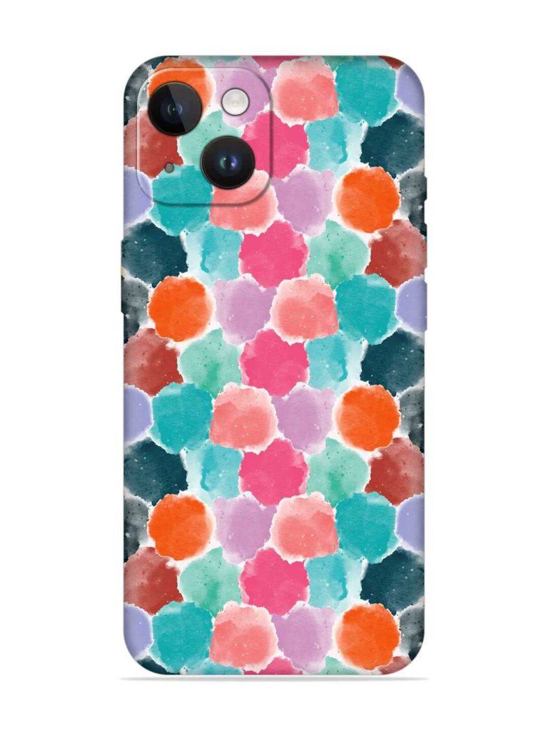 Colorful Seamless Pattern Embossed Soft Silicone Case for Apple Iphone 14