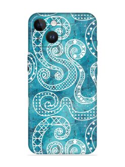 Vintage Curved Seamless Embossed Soft Silicone Case for Apple Iphone 14