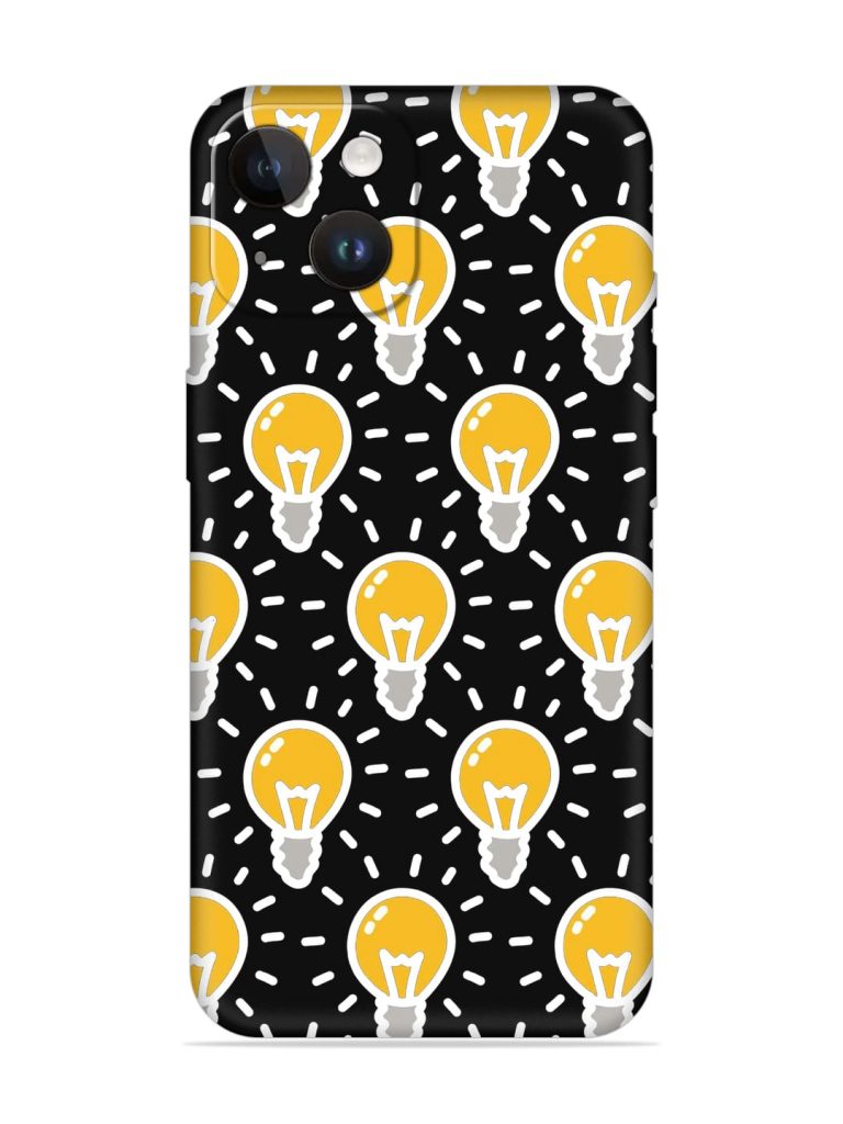 Light Bulb Seamless Embossed Soft Silicone Case for Apple Iphone 14