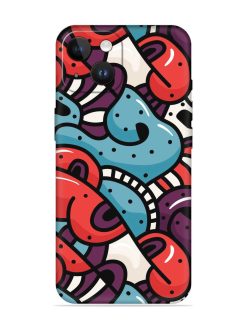Seamless Backdrop Colorful Embossed Soft Silicone Case for Apple Iphone 14