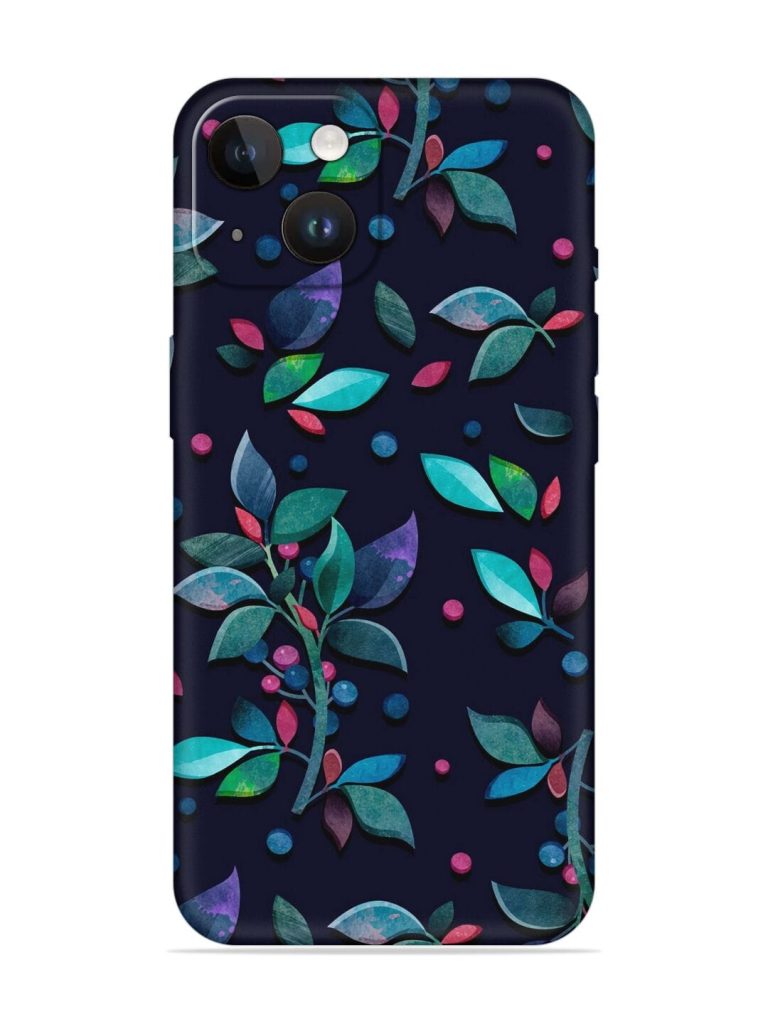 Decorative Watercolor Flower Embossed Soft Silicone Case for Apple Iphone 14