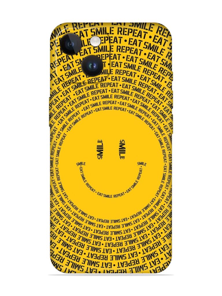 Smiley Embossed Soft Silicone Case for Apple Iphone 14
