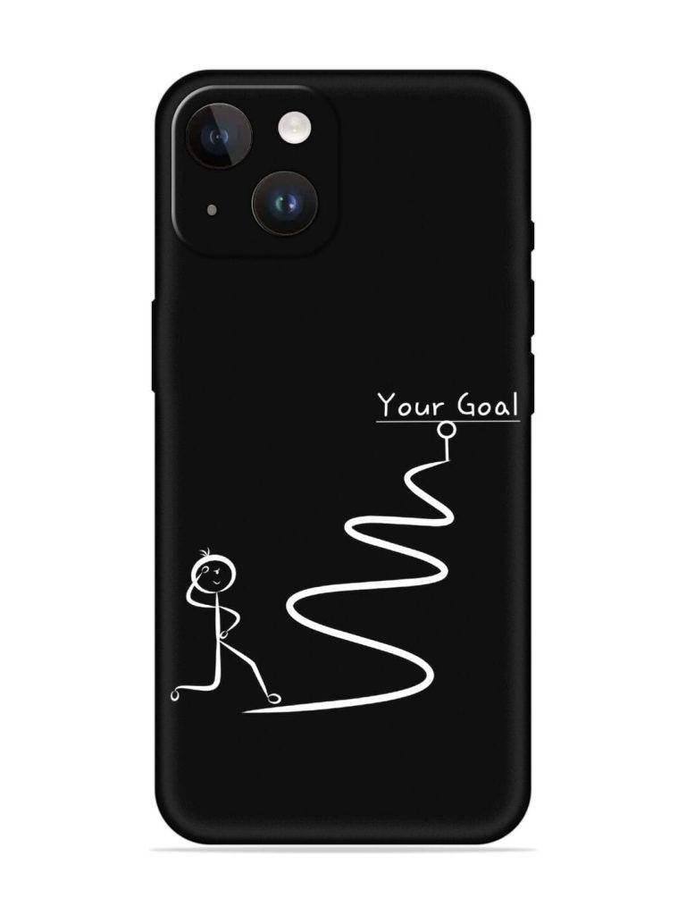 Your Goal Embossed Soft Silicone Case for Apple Iphone 14