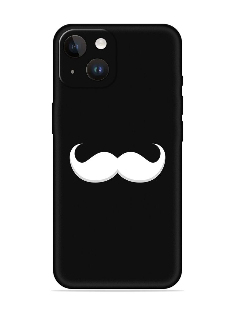 Mustache Vector Embossed Soft Silicone Case for Apple Iphone 14