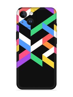 Colorshape Abstarct Embossed Soft Silicone Case for Apple Iphone 14