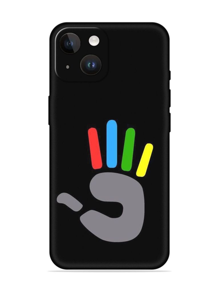 Palm Art Embossed Soft Silicone Case for Apple Iphone 14