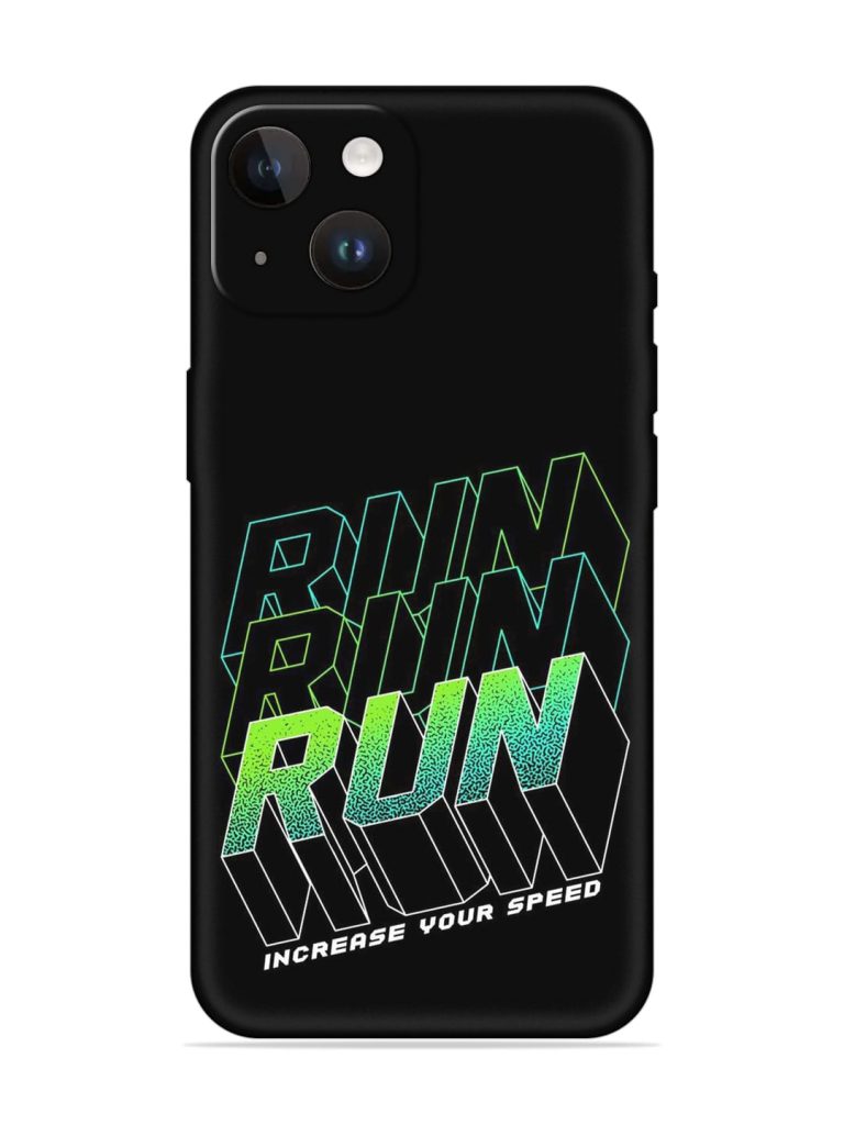 Run Embossed Soft Silicone Case for Apple Iphone 14