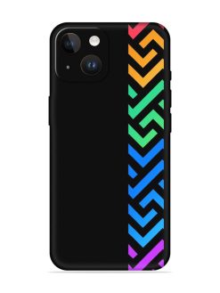 Colorshape Stripes Embossed Soft Silicone Case for Apple Iphone 14